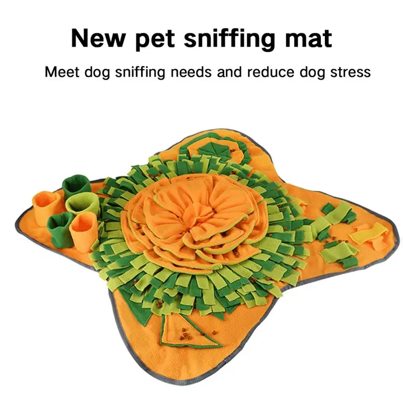 

Pet Dog Snuffle Mat Pet Sniffing Training Blanket Detachable Fleece Pads Dog Mat Relieve Stress Nosework Feeding Pet Nose Pad