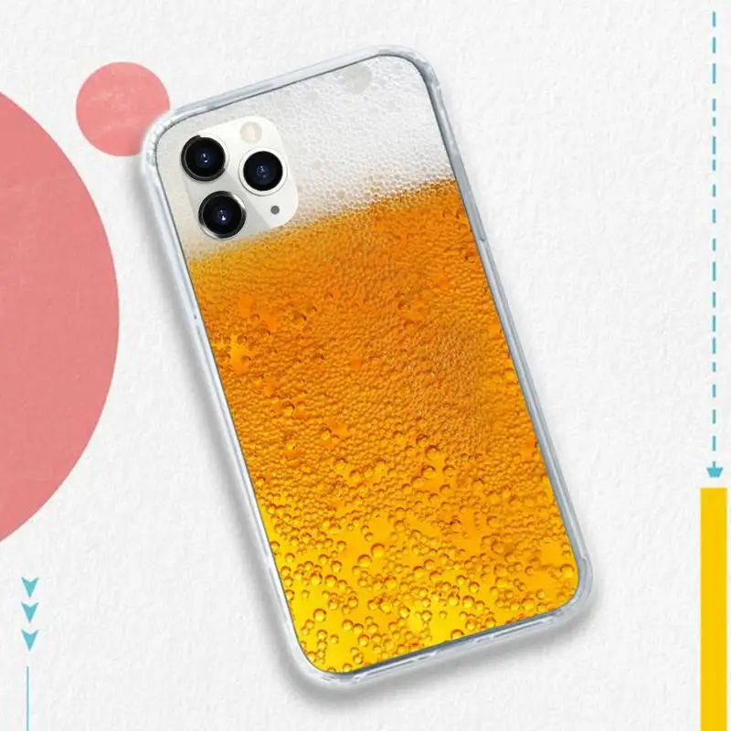 

Summer beer Yellow drink Phone Case for iPhone 11 12 pro XS MAX 8 7 6 6S Plus X 5S SE 2020 XR