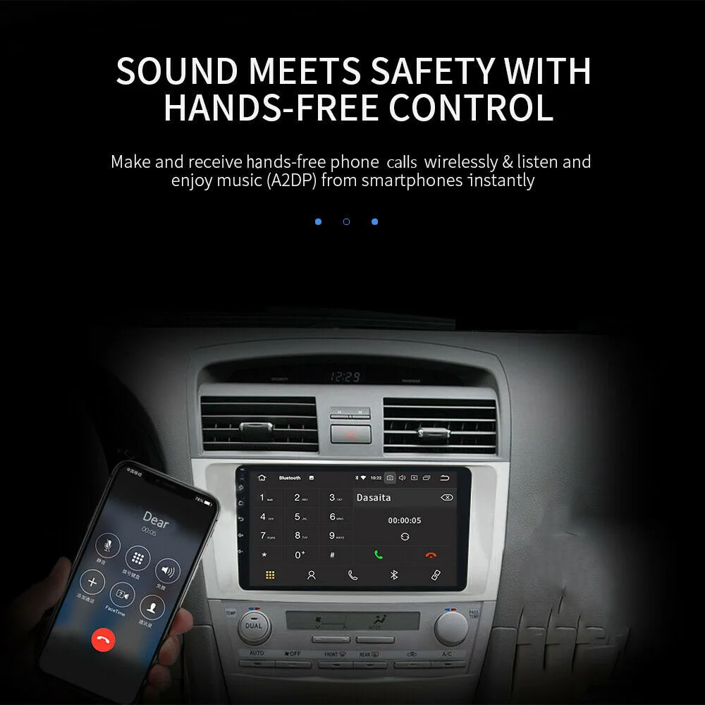 Android 9.1 2G+32G Car Multimedia Player GPS Navigation Bluetooth Radio Player for Toyota Camry 2006 2007 2008 2009 2010 2011