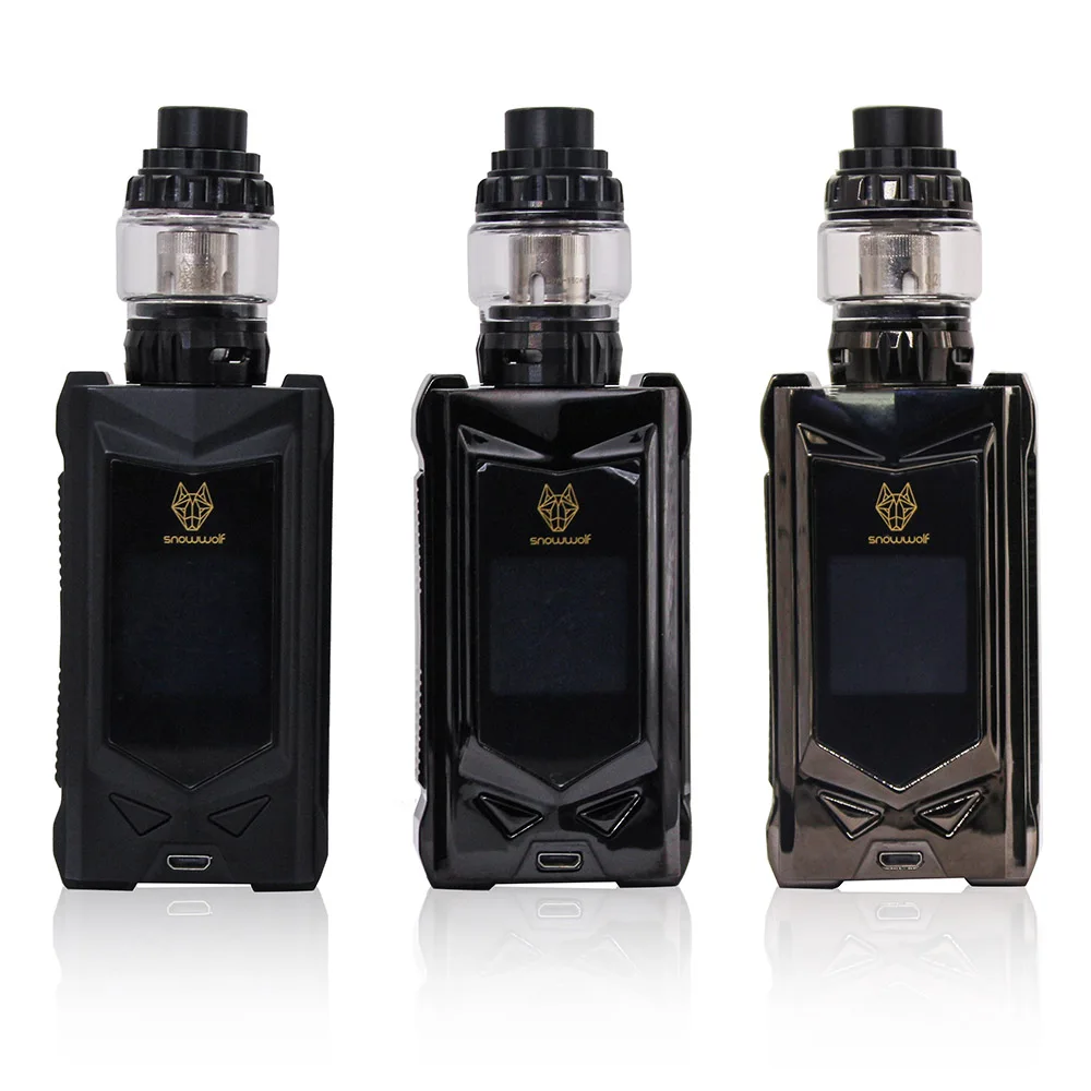 Оригинальный SnowWolf MFENG 200 Вт Box Mod электронной сигареты 6 мл Танк WF 0.2ohm/0.16ohm катушки с