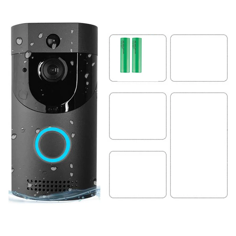 Option 2 B30 720p wifi дверной звонок Водонепроницаемый умный видео дверной звонок wifi телефон пульт дистанционного управления беспроводной домофон PIR ИК камера ночного видения - Цвет: Option 2