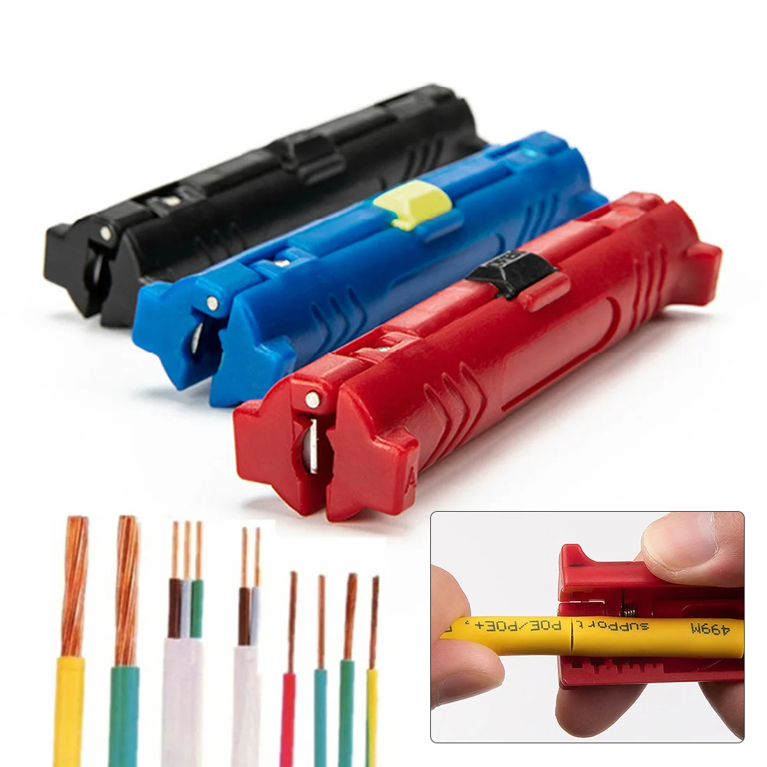 

Multi-function Electric Wire Stripper Pen Wire Cable Pen Cutter Rotary Coaxial Cutter Stripping Machine Pliers Tool