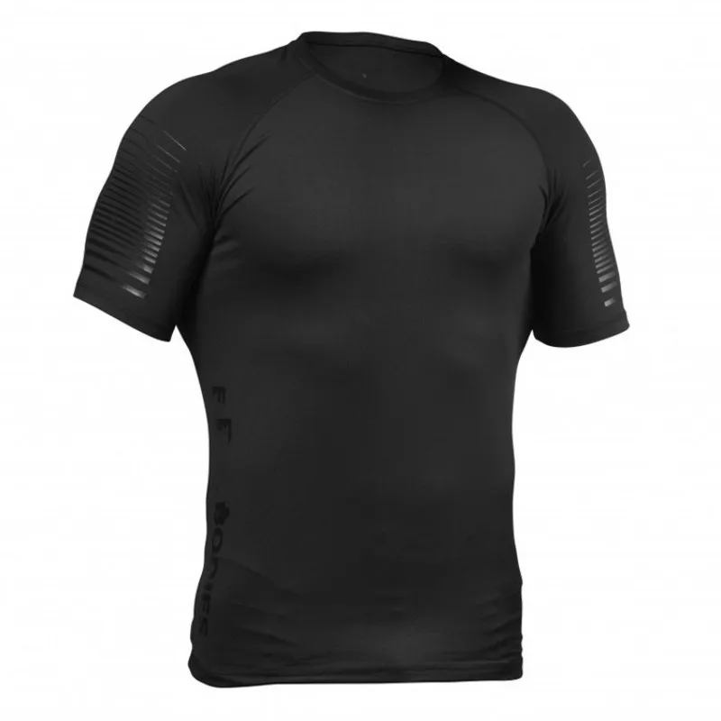 Quality Quick Dry man's T-shirt Crossfit gym male rashguard Sportswear Compression fitness Top Running jersey sport shirt men | Спорт и