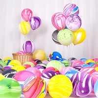 510pcs 1012 inch agate marble latex balloons colorful wedding birthday party decoration ballons kids toys air helium globos