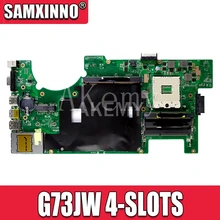 For ASUS G73JW G73J G73 4-SLOTS REV:2.0 HM55 2D Laptop Motherboard Tested 100% work original Mainboard