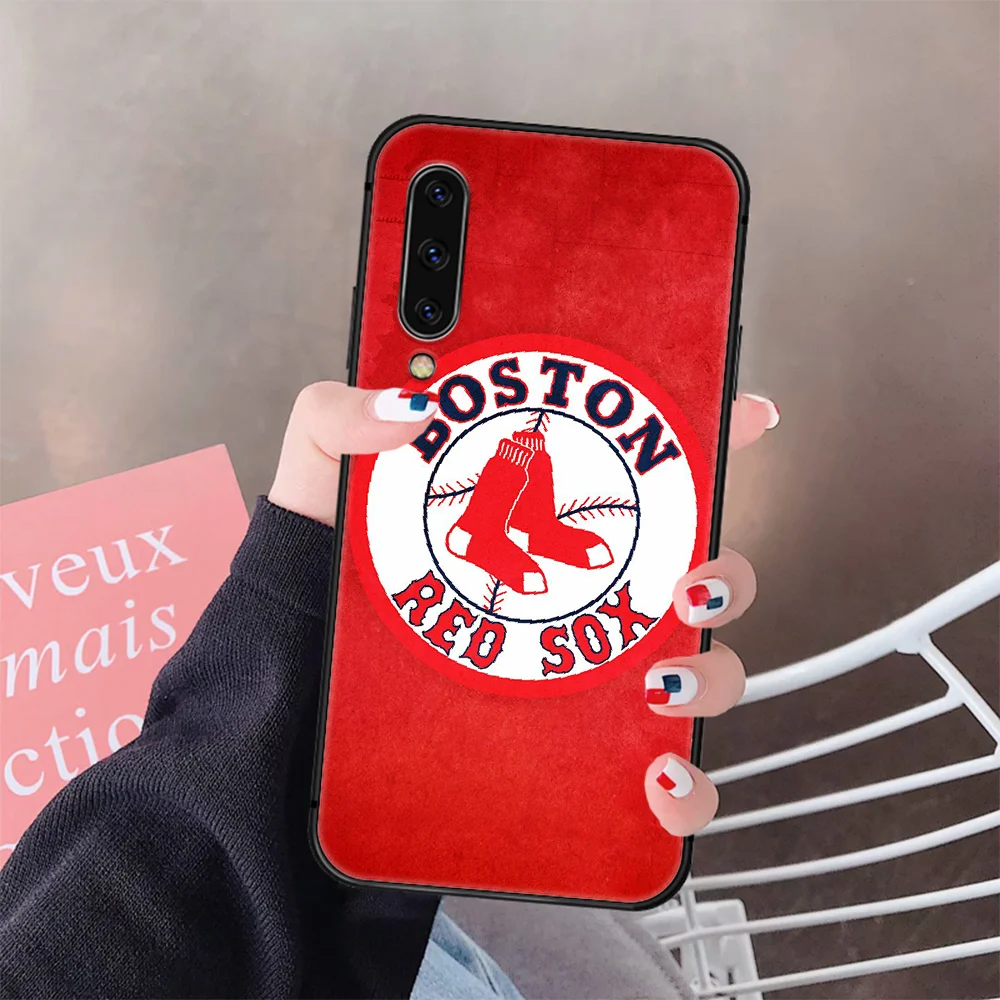 

Red Boston Sox Baseball Phone Case Cover For Samsung Galaxy A10 A20 A30 E A40 A50 A51 A70 A71 J 5 6 7 8 S black Coque Fashion
