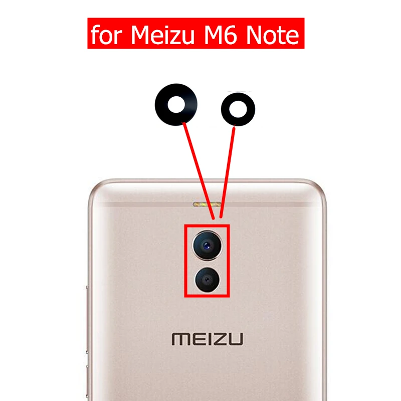 1 комплект для камеры Meizu M6 Note стеклянный объектив задней с клеем 3 м запасные