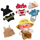 30 см, желтая утка Lalafanfan, аксессуары для одежды, альпака, свинья, кролик, плюшевое животное, кукла, одежда, повязка для волос для детей, подарки для девочек