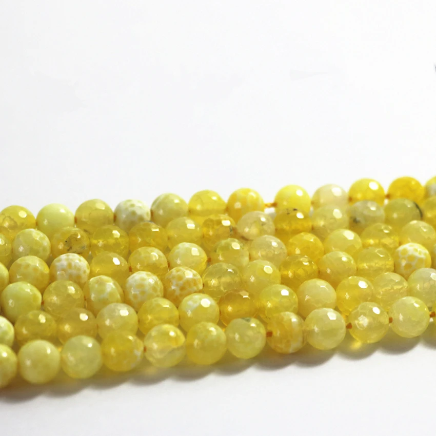 Натуральный камень зеленый желтый попкорн Агат карнеол граненый Оникс Круглые