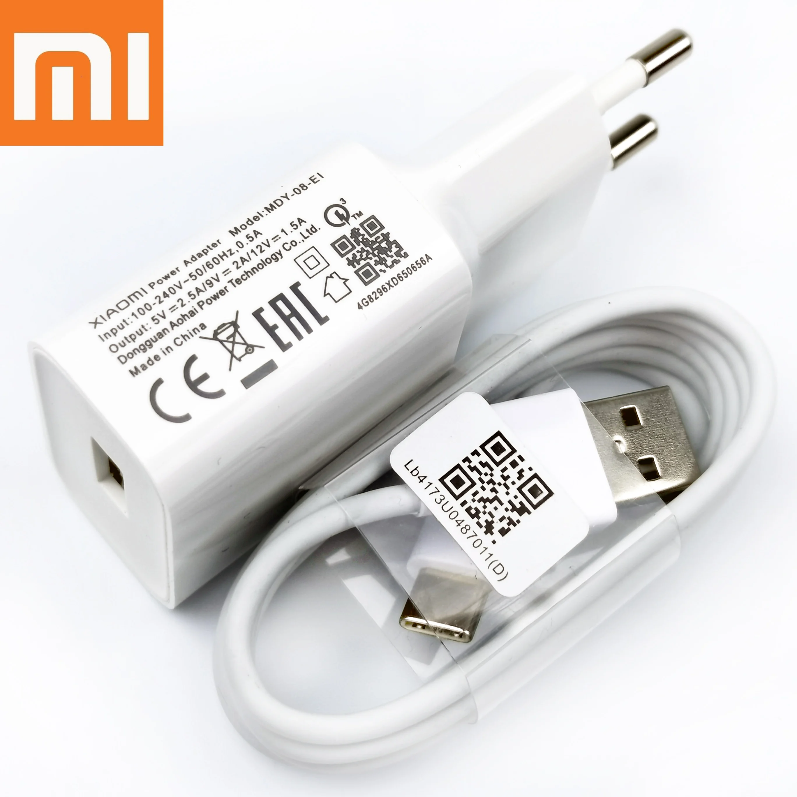 

XiaoMi RedMi Note7 Charger Original Fast 18W QC3.0 usb-c quick EU Charge adapter for Mi 6 Mix 3 2s A2 A1 F1 Redmi 7 8a note 8 9