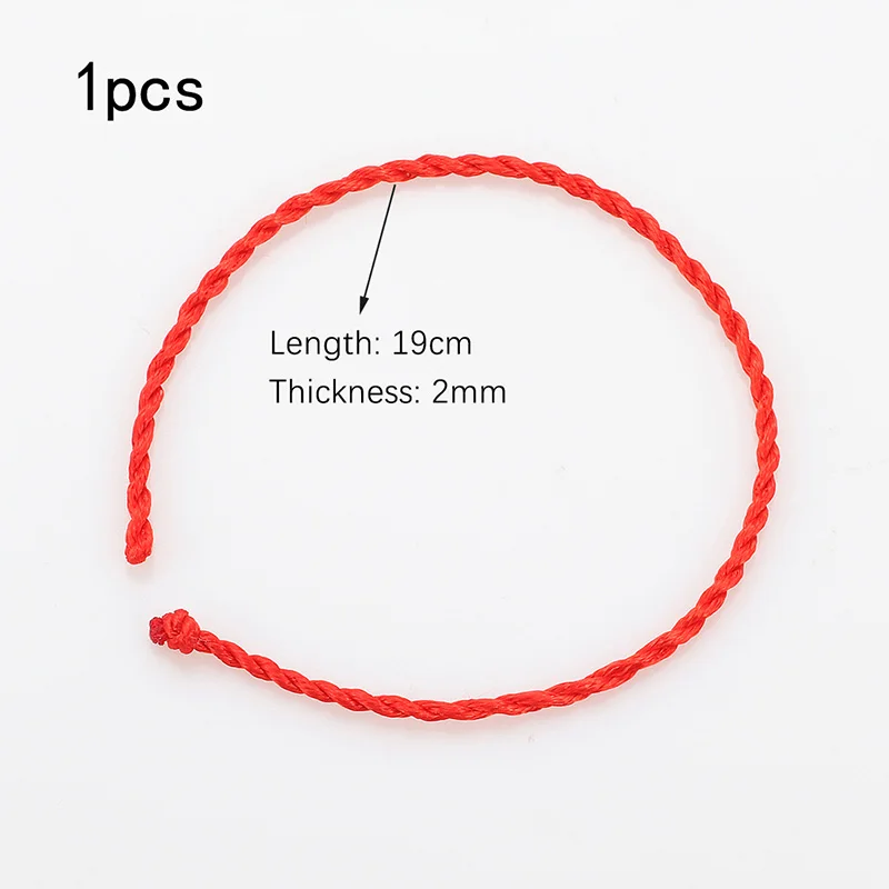red-1pcs-2mm 10 шт. красный плетеный веревочный браслет дамские счастливые ручной работы веревка украшения в подарок паре плетеный браслет черный браслет-веревочка браслет - Окраска металла: red-1pcs-2mm
