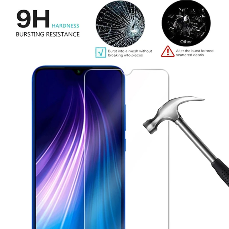 

3 Pack Screenprotector On The Ksiomi Xiomi Redme Not 8 T Screen Protector For xiaomi Xioami Redmi Note 8 Note8 Pro 8pro 8t Glass