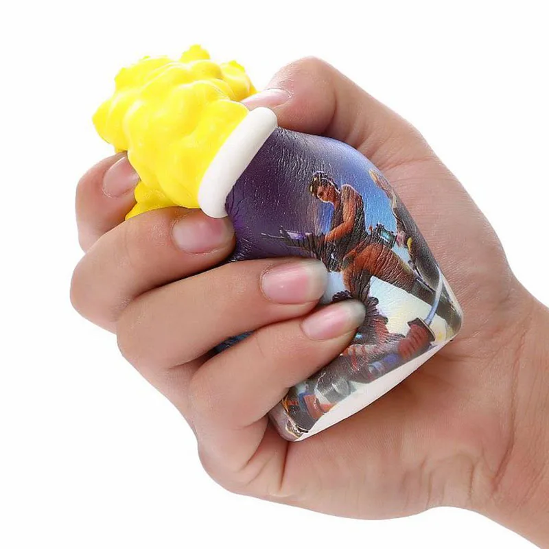 Мягкими Jumbo мягкий медленно поднимающийся игрушки для приготовления попкорна Еда Squishies резиновые игрушки битва снять Давление