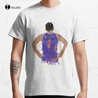 Классическая хлопковая Футболка Devin Booker с рисунком брызг