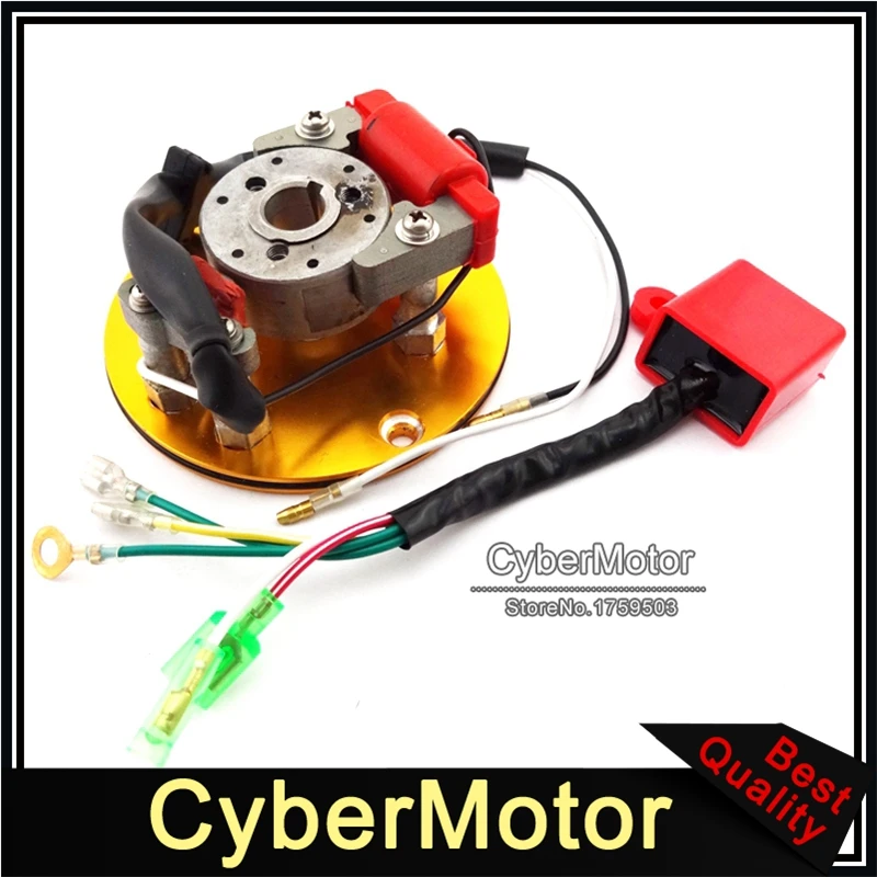 Мотоцикл Золотой гоночный статор ротор зажигания CDI Коробка для 110cc 125cc 140cc