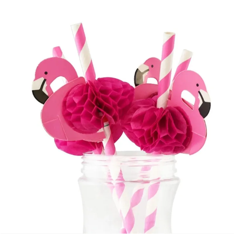 

10pc/30pc Flamingo Party Photo Props Straw Wedding Decoration Background Hen Party Drinking Props Bride Shower Party Decoration