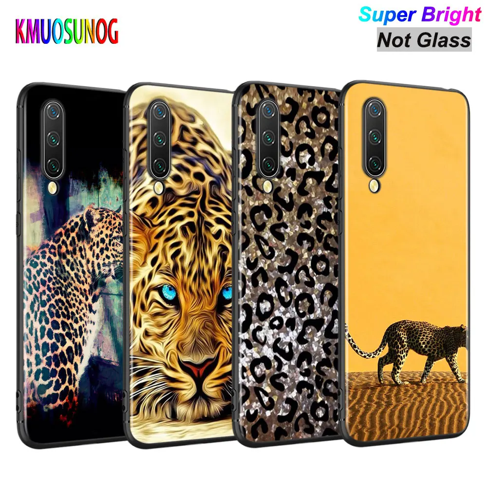Чехол для телефона Xiaomi Mi A3 A2 A1 5X 6X 6 8 Lite 9 9SE CC9 F1 9T 9TPro Play черный леопардовый