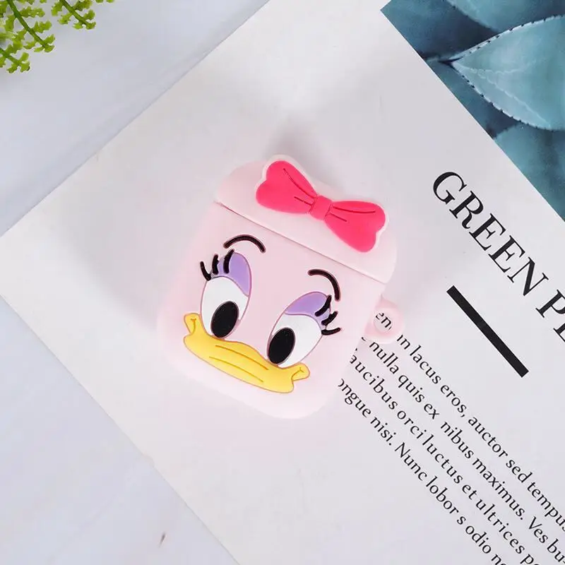 GJ0055 Чехол для AirPods с милым рисунком милой свиньи кошки, мягкий силиконовый беспроводной Bluetooth чехол для наушников s для Apple Airpods 1 2, чехол Funda - Цвет: GJ0055