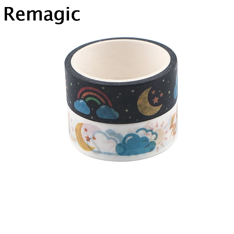 

20pcs Weather Cool Cartoon Washi Tape Paper DIY Decorative Adhesive Tape Stationery Masking Tapes Supplies Stationery Supply