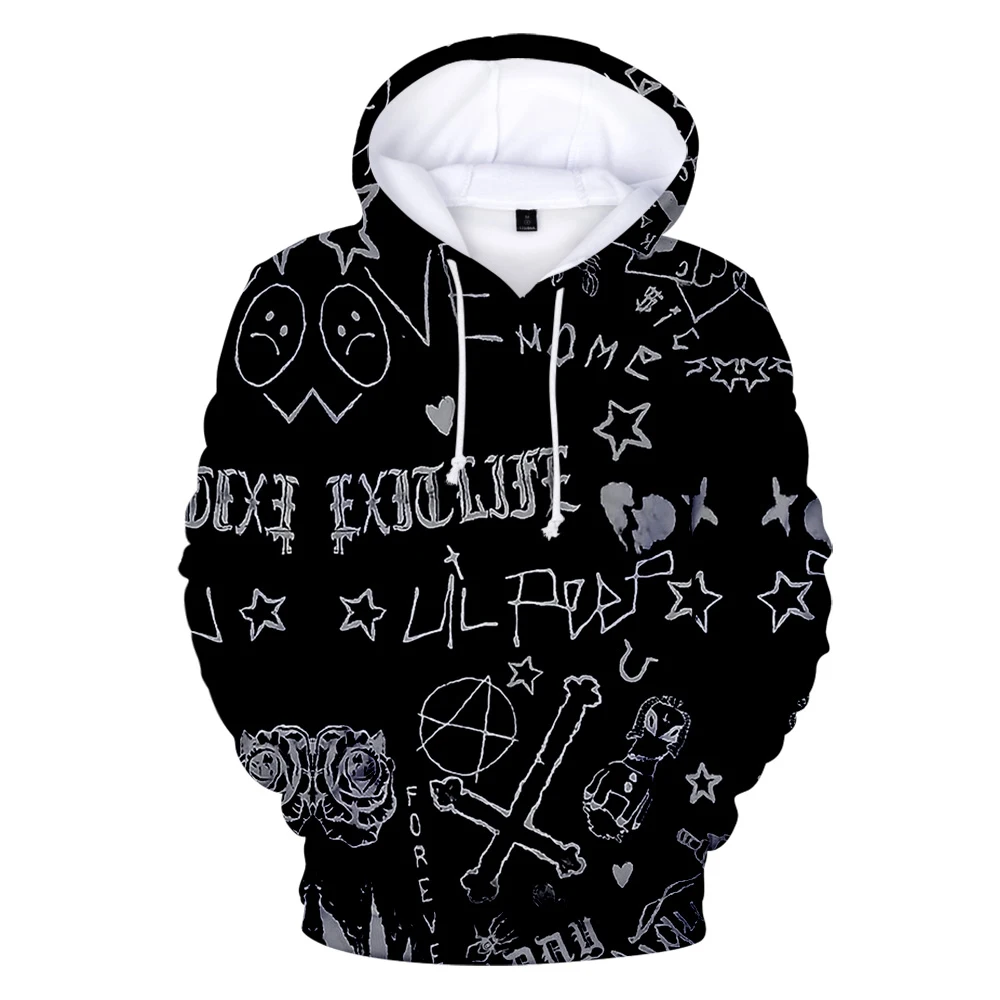 

2021 New Love Lil Peep Hoodies Men Women Harajuku Hoodie Singer Lil Peep Men Long Sleeve Sweatshirts Hip Hop 3D Hoody Pullover