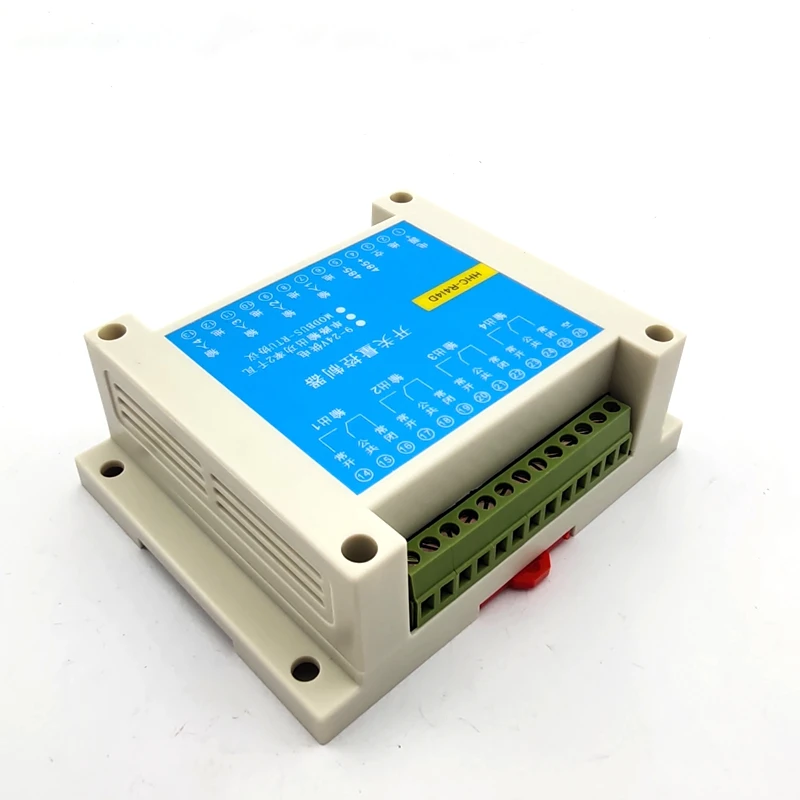 MODBUS RTU протокол 4 в 4 из релейный модуль управления RS485 переключатель вход и выход PLC модуль