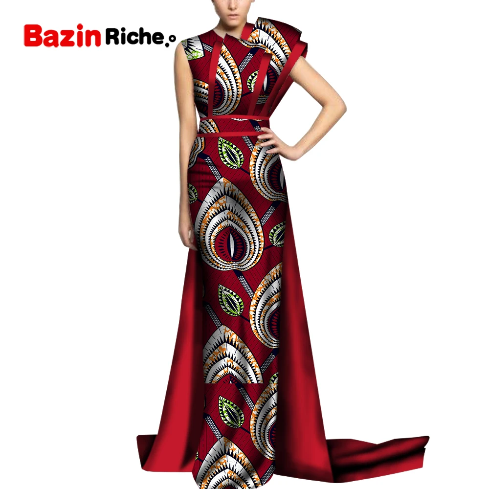 Африканские свадебные платья для женщин Дашики с принтом вечерние Vestidos Женская