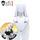 Парики HSIU game Azur Lane для косплея, Гермиона, белые длинные волосы + подарок