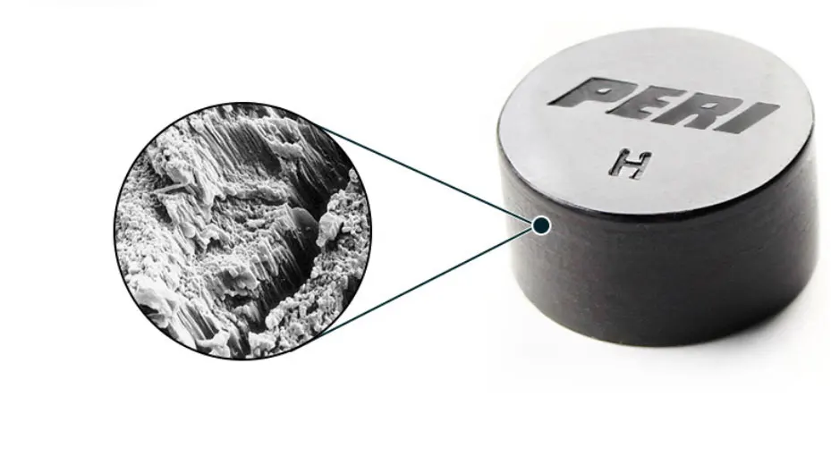 Цельнокроеные наконечники для бильярдного кия PERI Black Ice Tip s m H 14 мм