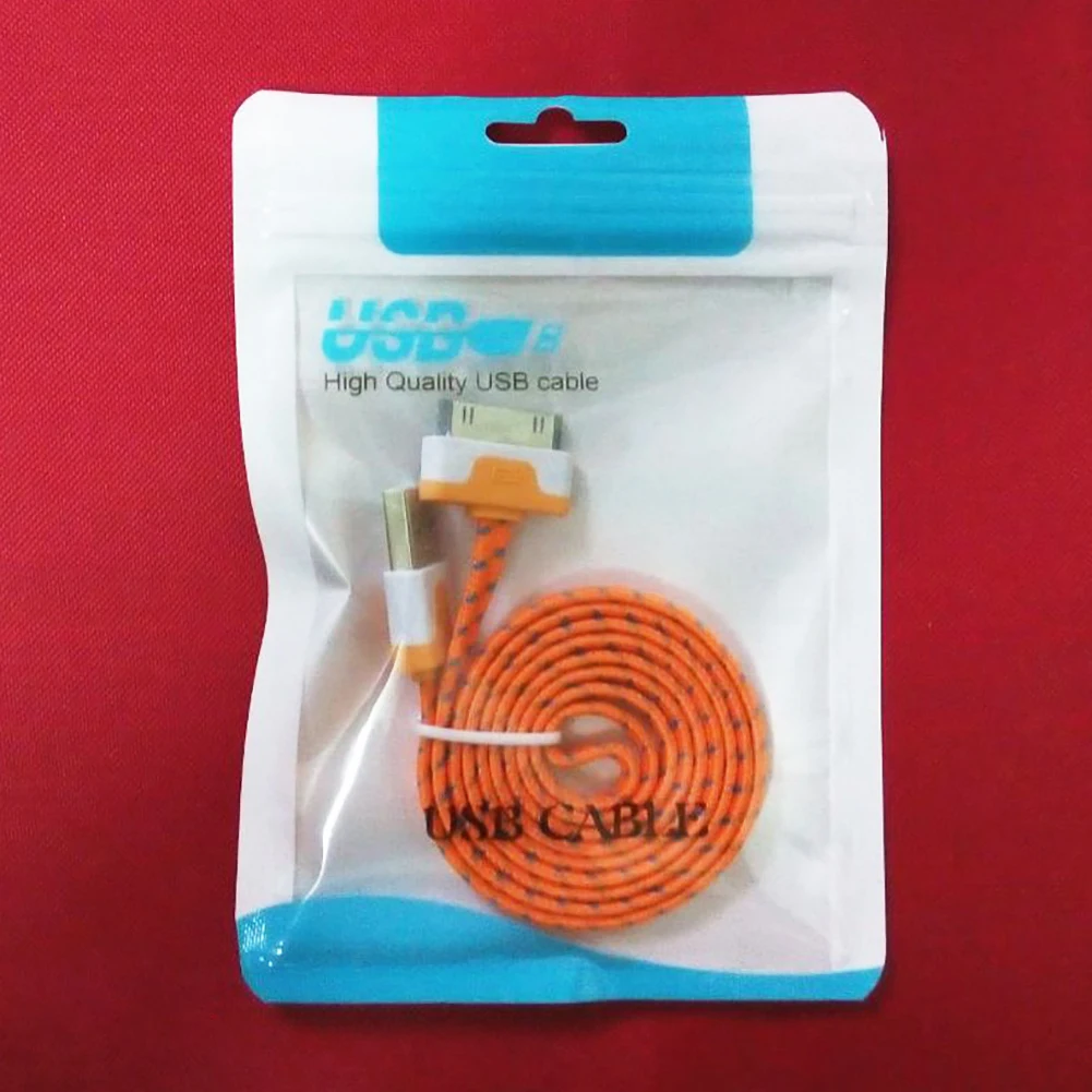 100 шт. Пластик Resealable USB зарядный кабель для передачи данных с линия отверстие для подвешивания Ziplock мешки для упаковки Водонепроницаемый, восстанавливающий, можно использовать снова и