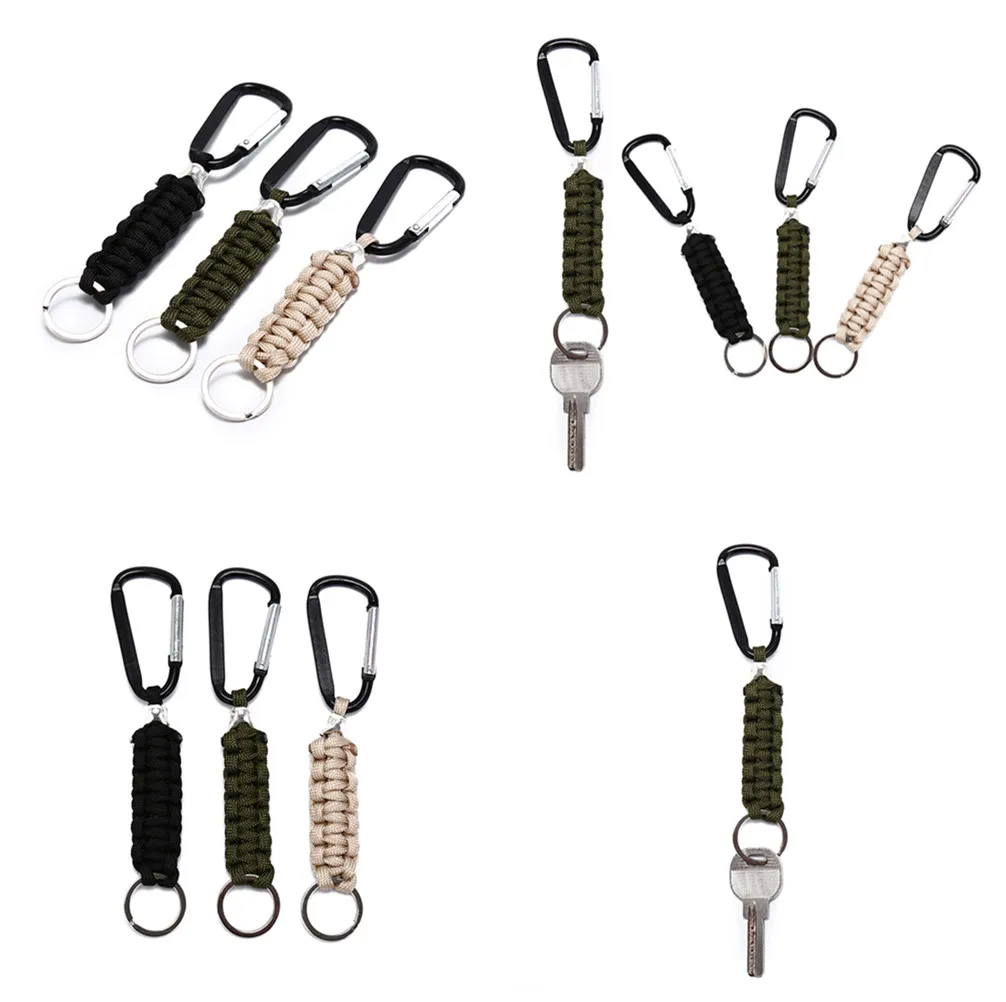 Ручная кожаная Веревка Тканые брелок металлический Брелоки для ключей брелки на