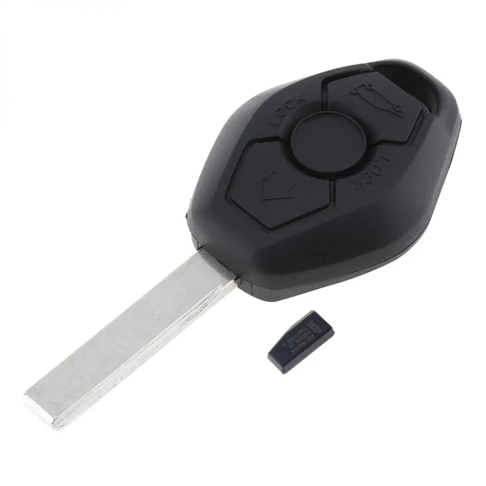 3 кнопки дистанционный Автомобильный ключ с чипом PCF7935 и лезвием HU92 для BMW EWS System X5