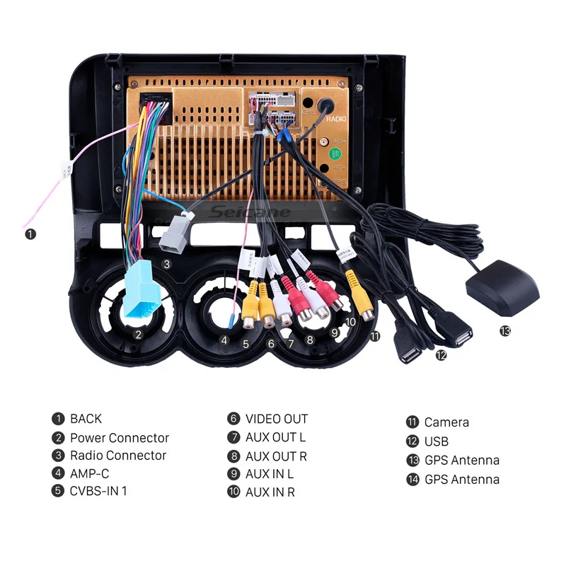 Seicane Android 8.1 9 inch Car GPS Radio Multimedia player for 2002-2008 Honda Jazz Manual AC Right Hand Drive Head Unit Stereo |