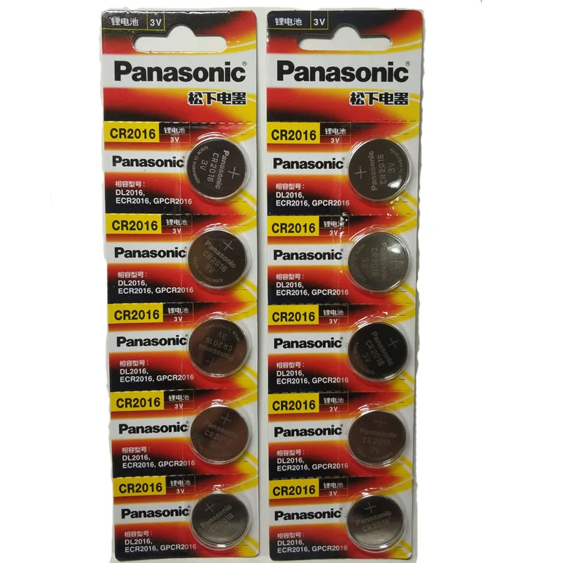 100 шт. 100% оригинальные батарейки Panasonic cr2016 3 в | Электроника