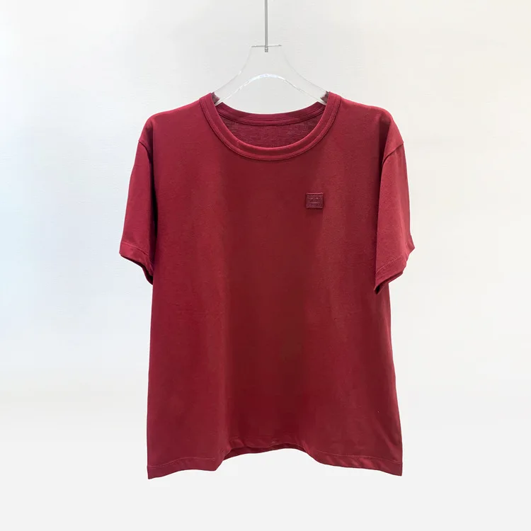 2021 новая летняя женская Хлопковая футболка с О-образным вырезом короткими