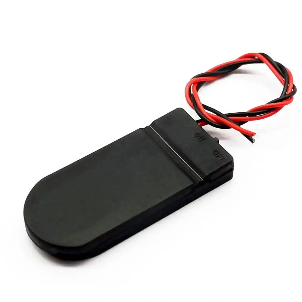 3 В X 2 CR2032 6 в Кнопка монета батарея гнездо держатель Чехол с переключателем