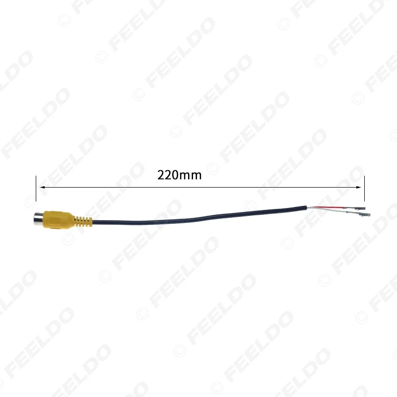 FEELDO 40 шт. RCA гнездовой разъем с обжимным проводом 2-контактный для установки DIY #