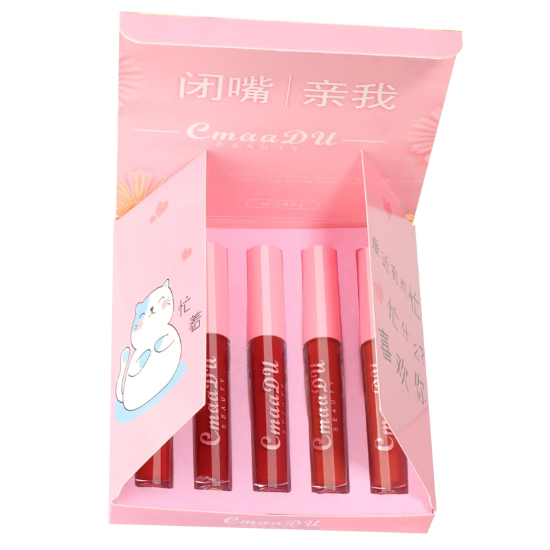 5 шт./набор Женская жидкая помада| |