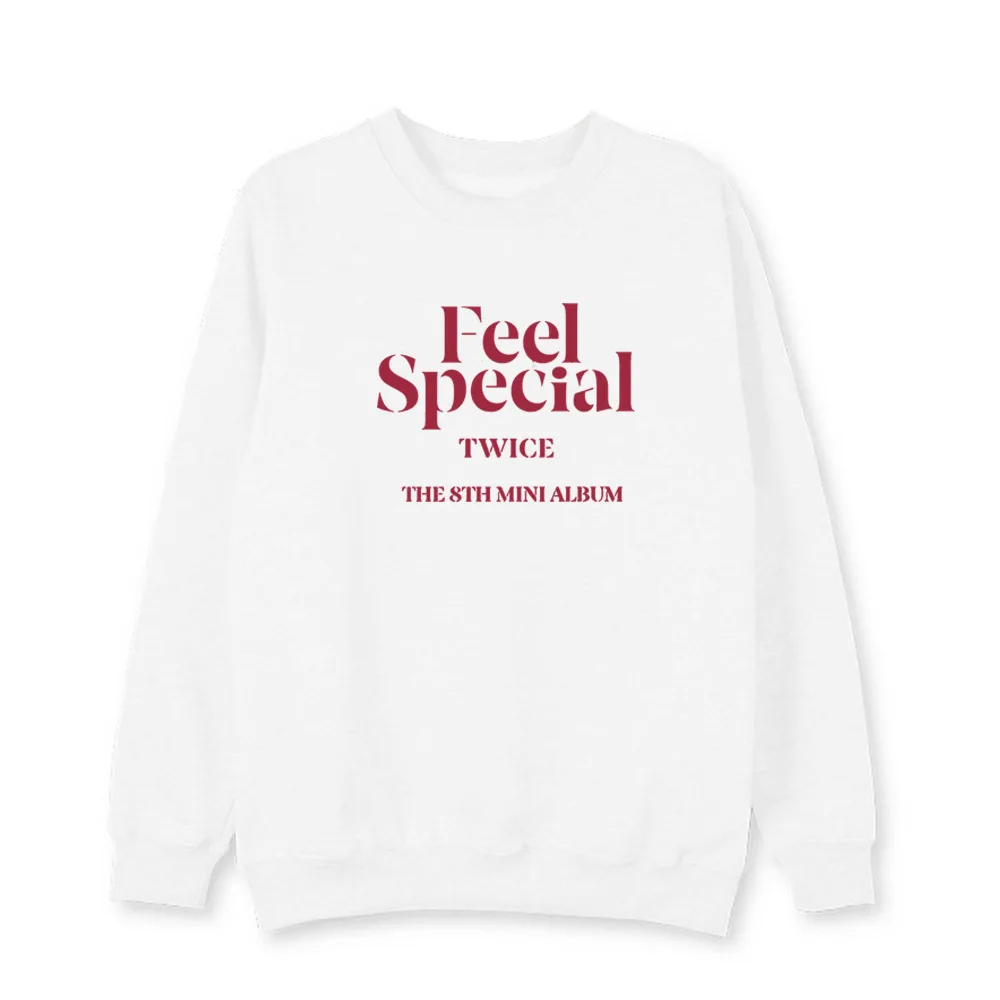 Новинка Kpop Twice New album feel special same printing Свободные толстовки с круглым вырезом kpop