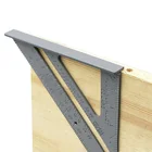 Алюминиевый сплав треугольная линейка 90 градусов утолщение угол плотник измерение квадратная линейка макет инструмент Аксессуары для шитья