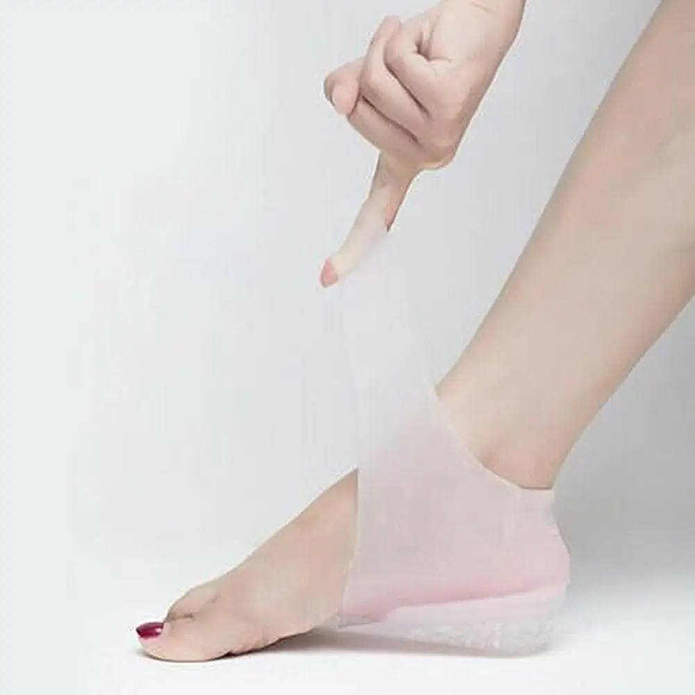 2.5-3.5cm Unisex stealth heightened insole invisible height of the heel pad toe socks relieve plantar fasciiti and pain | Красота и