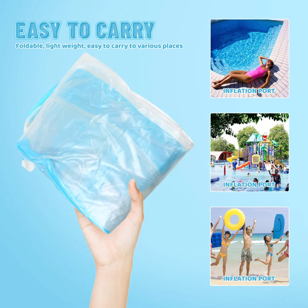 

1pc PVC Floating Bed Swimming Floating Mat Swimming Pad Swimming Bed for Outdoor