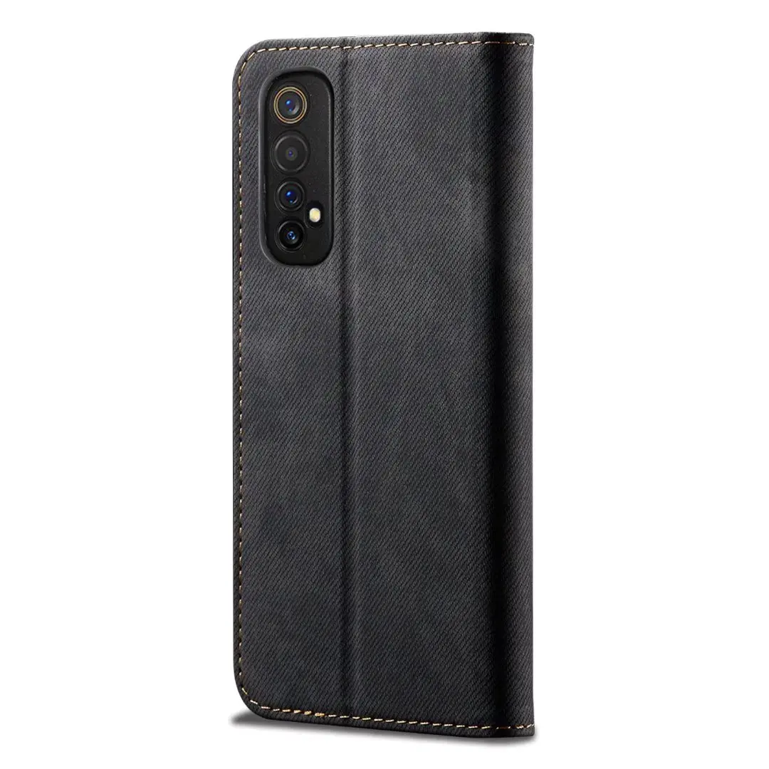 Роскошный ретро-бумажник с подставкой из кожаного флип-кейса для Realme Narzo 30 4G русской версии книжного переплета с магнитом