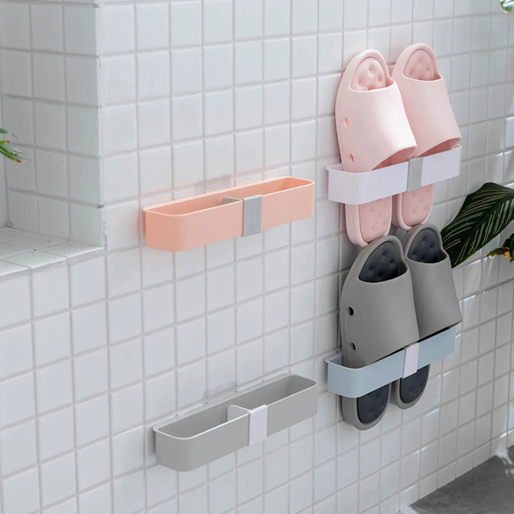 Настенный Липкий стеллаж для хранения обуви подвесной домашний пластиковый