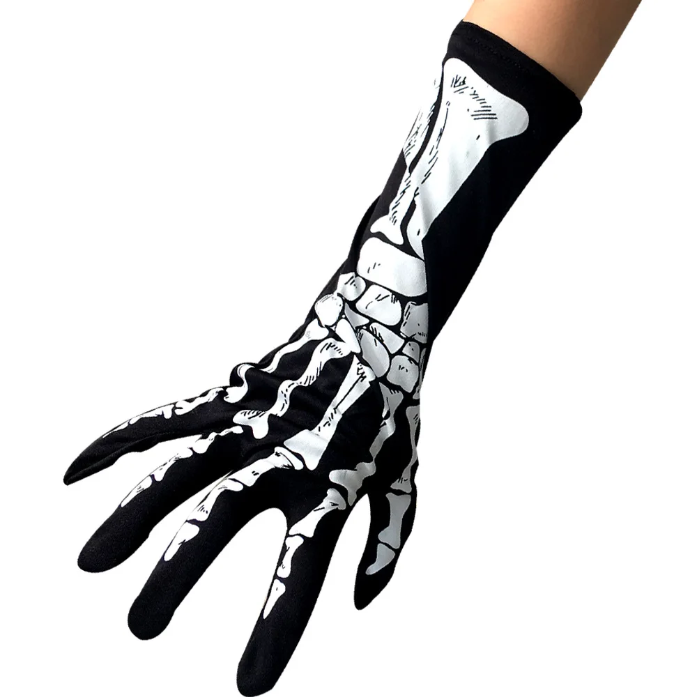 Черная перчатка с полным пальцем для косплея мужчин и женщин |