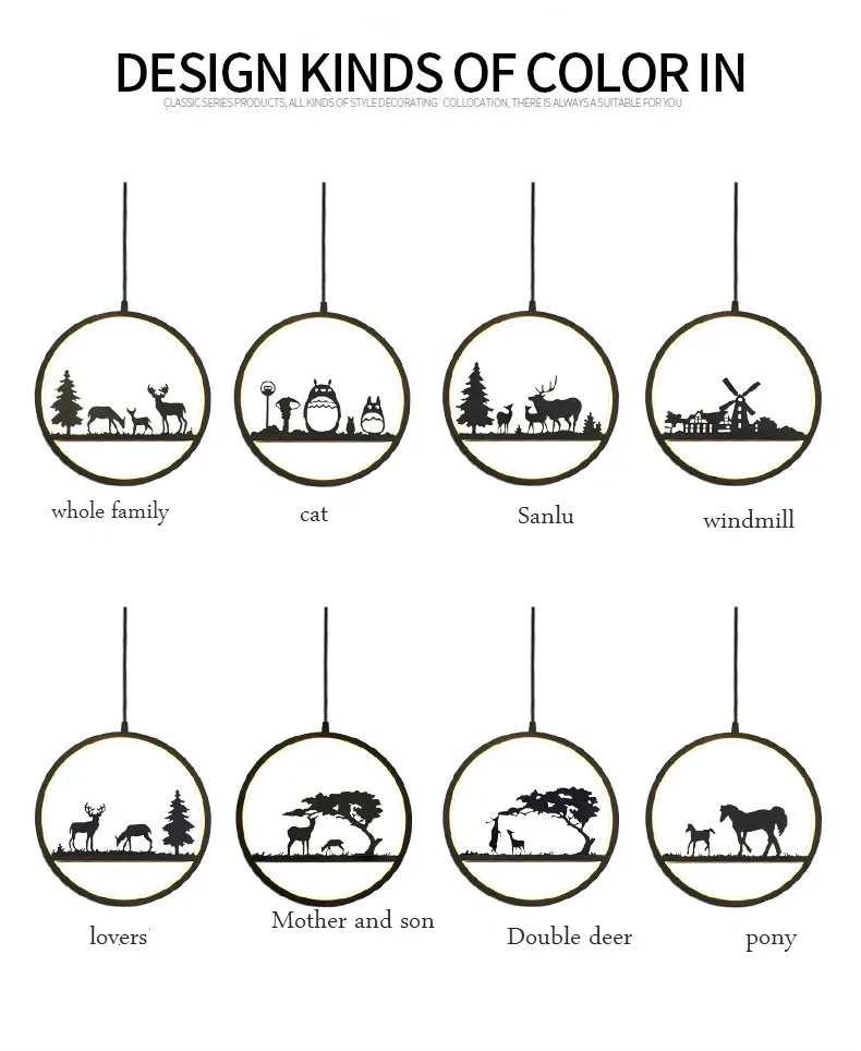 Круглые подвесные лампы в современном художественном дизайне акриловые