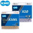 Велосипедные цепи KMC X10, X10, EPT, X10, EL, X10.93, 116L, 10, цепь для скоростного велосипеда, с оригинальной коробкой