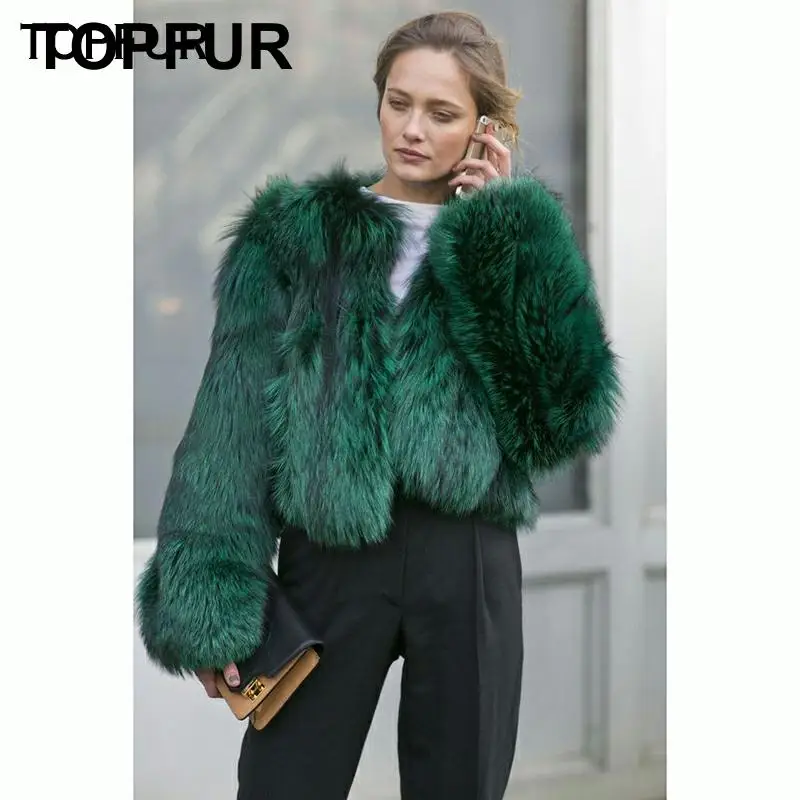 Женские короткие пальто с натуральным мехом лисы короткая верхняя одежда и из