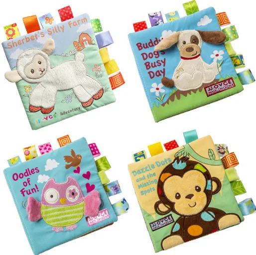 Baby Washable Cloth Book Graphics Letter Animal Number Cognition Rattles Rustle Education Newborn Toys For Children Study Books | Игрушки и