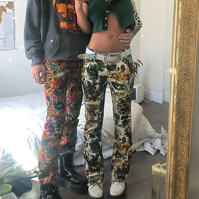 

Punk Hip Hop Low Rise Straight Pants Capri Women Harajuku y2k Aesthetic Cargo Sweatpants Casual Fairy Grunge Streetwear Iamhotty