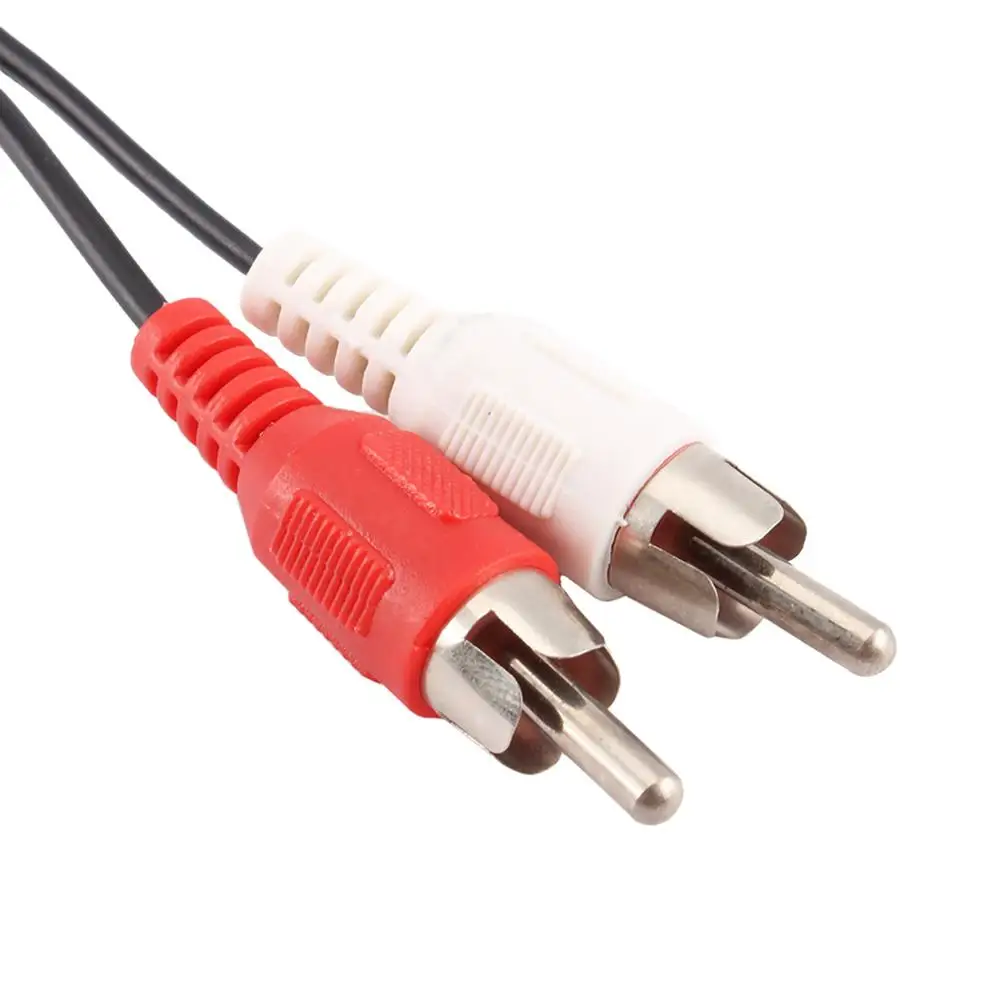 Аудиокабель 3 5 мм 1 м VGA на 2 RCA аудиоадаптер кабель для iPod Mp3 Mp4 плеера мобильного